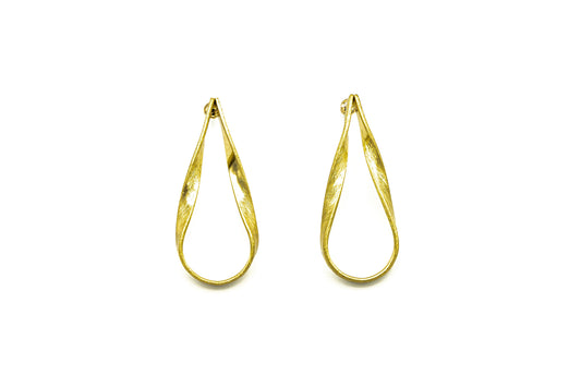 ORECCHINI OTTONE GOCCIA APERTA JU1391