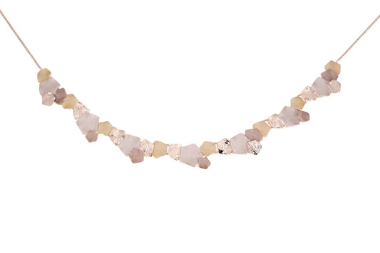 COLLANA CATENA CORTA ZAMA MULTI PENTAGONI QE3641