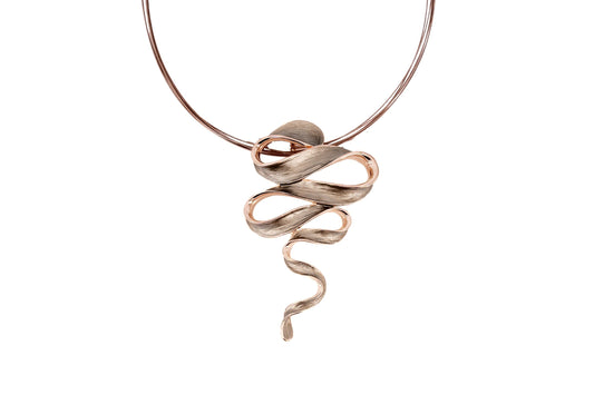 COLLANA FILI ACCIAIO CORTA ZAMA SERPENTINO QE3709