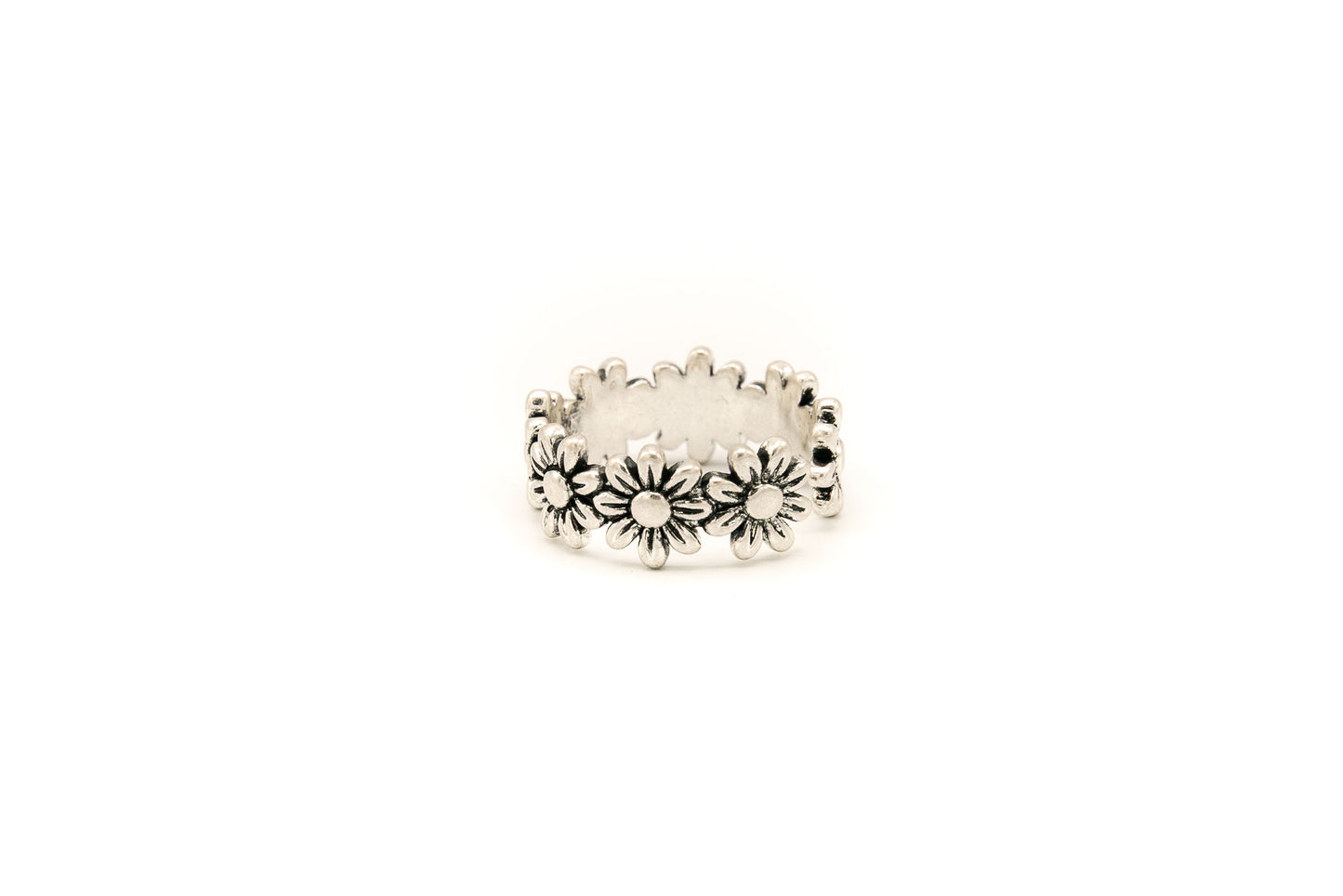ANELLO ANCHE MIGNOLO REGOLABILE ZAMA BAGNO IN ARG.ANT.(15+17MM) FIORI QM155