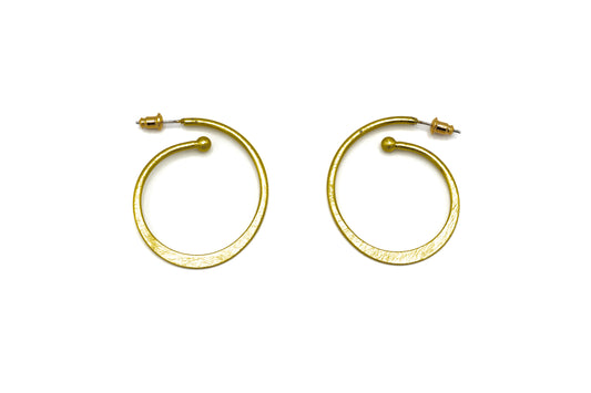 ORECCHINI OTTONE SEMICERCHIO SPIRALE     JU1427